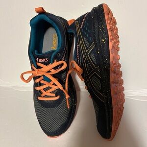 ASICS Women's Torrance Trail Running Shoes Gray black Orange Size 9 Snickers